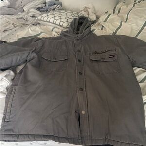 Dickies Men's Charcoal Hooded Jacket